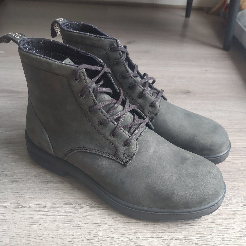 Blundstone Men's Olive Green Lace-Up Boots